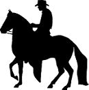 Paso Fino Horse & Rider Reflective Decal