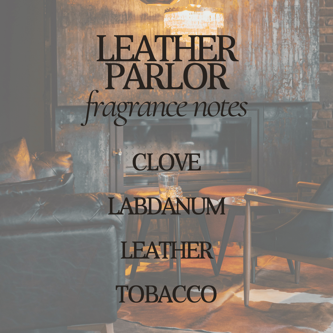 Leather Parlor 12 oz Soy Candle - Home Decor & Gifts