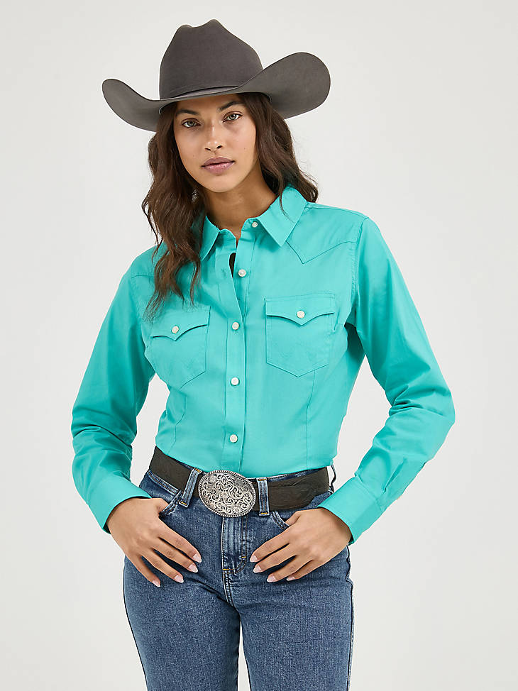 Wrangler Retro Long Sleeve Solid Shirt