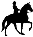 Plantation Walker Horse with Rider Reflective Decal