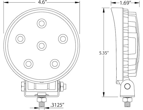 measurements for EULRLED light