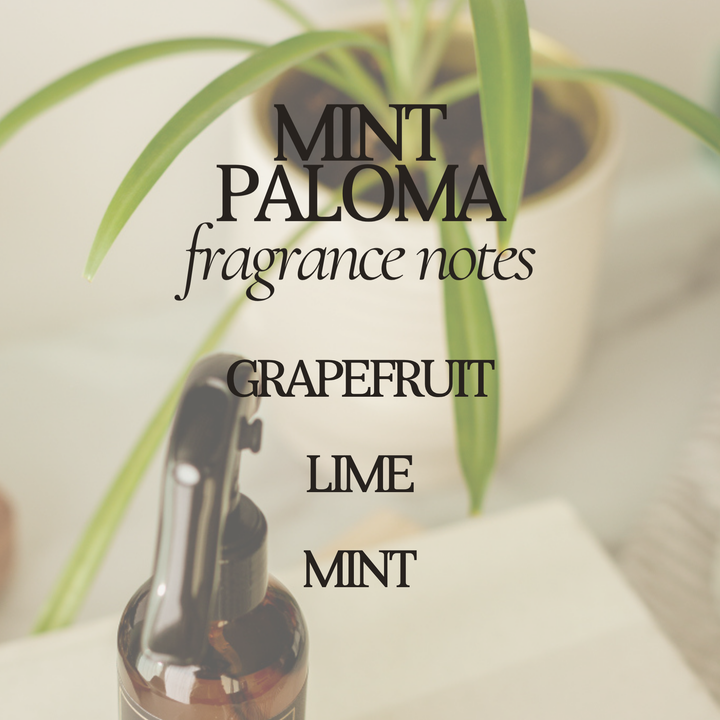 Mint Paloma Room Spray - 4 oz Amber Glass Bottle - Summer