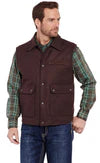 Men's Cripple Creek Wool Melton Heather Chocolate Vest