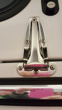 SH4KSSUS Hinge shown mounted on trailer