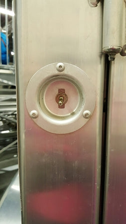 Aluminum Toggle Switch Cup, Installed