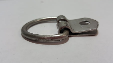 D Ring, Stainless Steel, 1 Bolt, side view