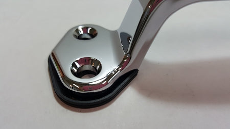Steel Chrome Grab Handle , 8 1/4" L- Shown with Optional Gasket Installed