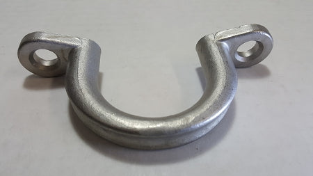 Tie Ring, Stainless Steel, Top View Showing Groove