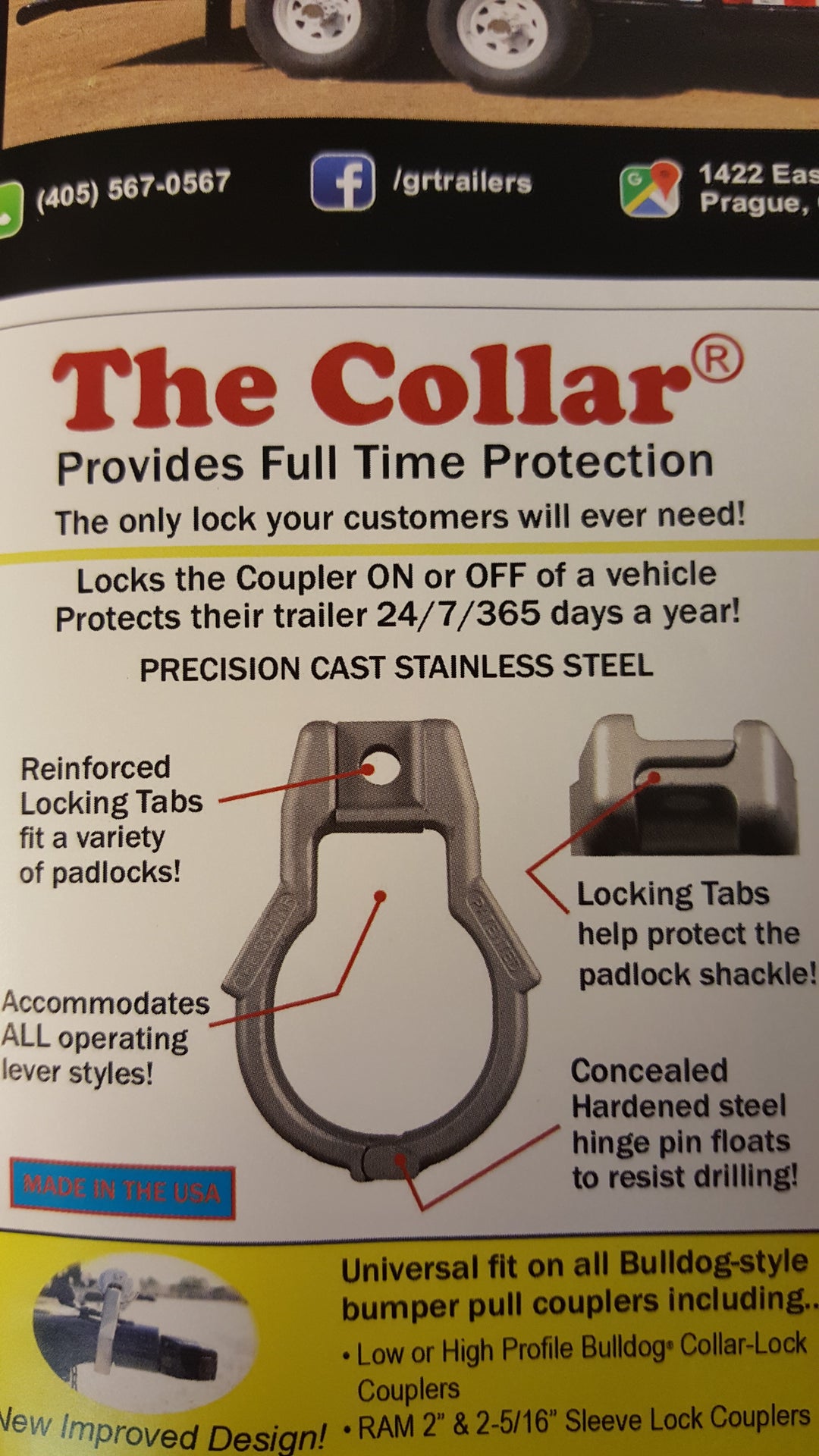The COLLAR Lock Specs