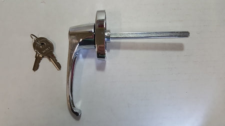 L Handle, Locking, side view