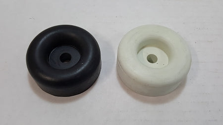 LARGE Round Rubber Door Stop in Black or White