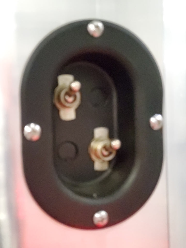 Toggle Switch Cup w/ Four Punch-outs & 2 Switches Installed