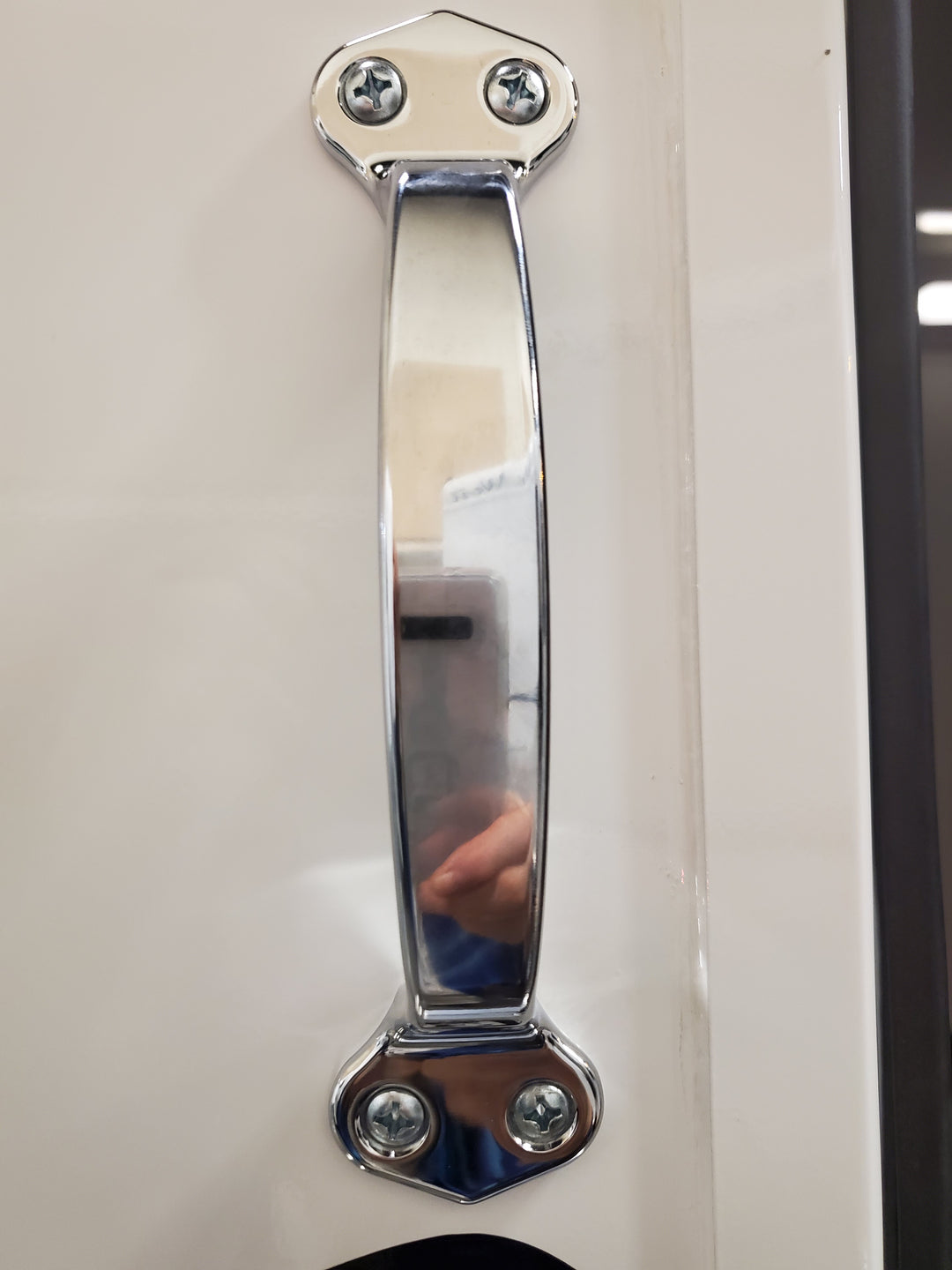 Steel Grab Handle, Shown Installed on A Trailer