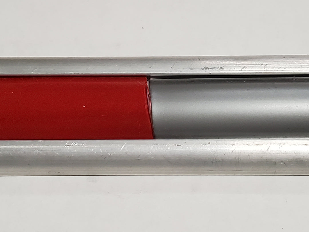 Vinyl Slot Molding Insert, Red & Silver Shown
