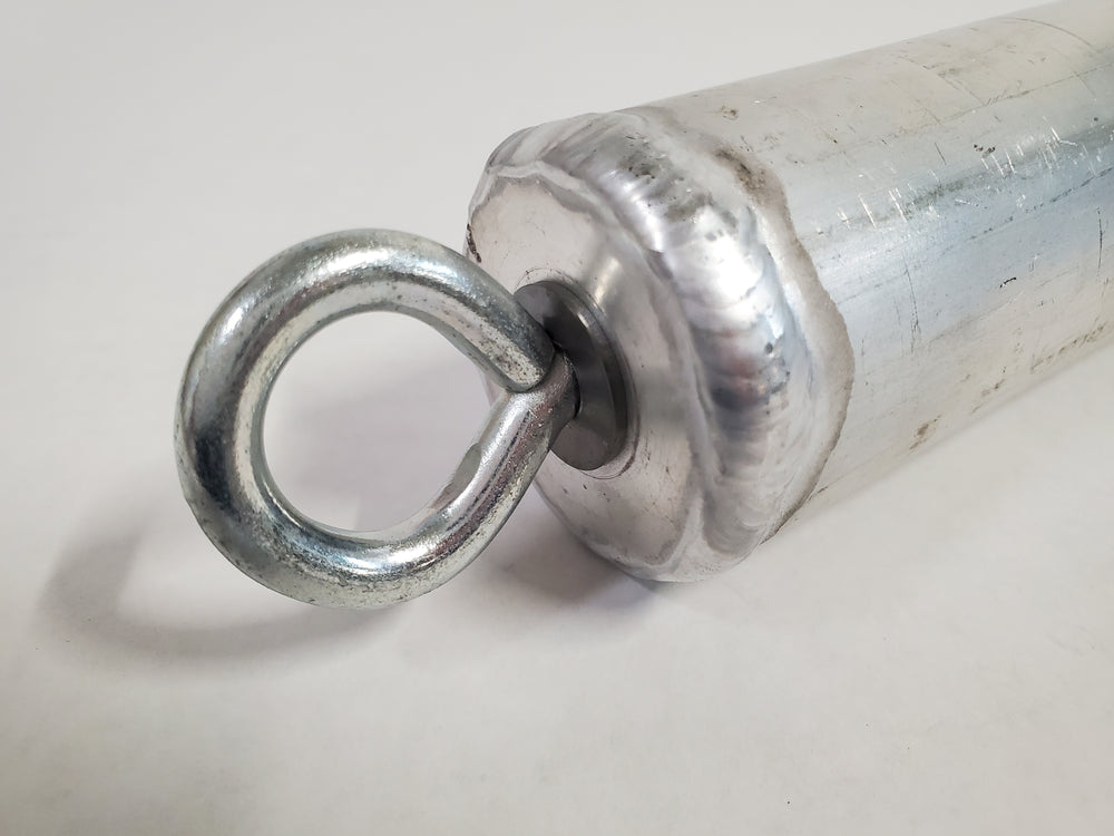 Horse Trailer Butt Bar, Aluminum: Close-up of End