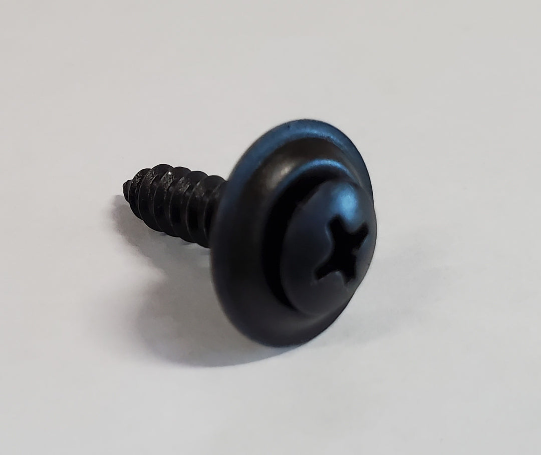 Sheet Metal Screw #10, with Counter-Sunk Washer, Black- Choose from 3 Lengths