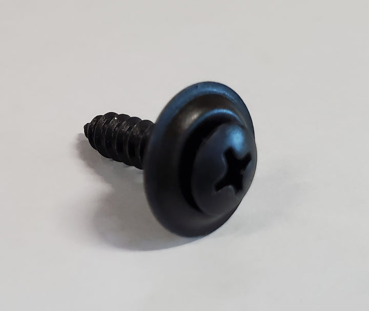 Sheet Metal Screw #10, with Counter-Sunk Washer, Black- Choose from 3 Lengths