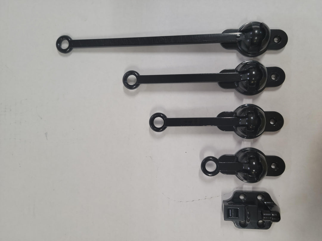 Door Holdback, Ball & Socket in 4 Lengths