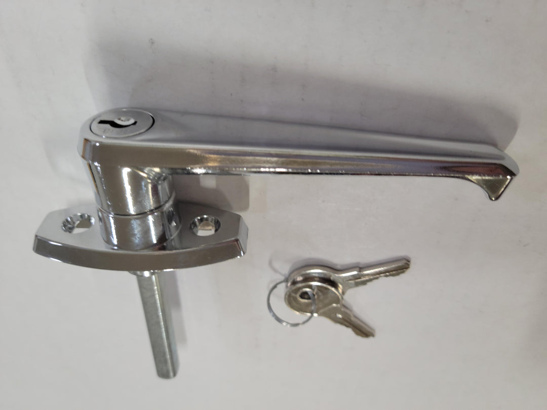 L Handle, Locking, "Old Style" with 1 1/2" screw centers