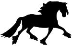 Friesian Horse Reflective Decal