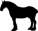 Draft Horse Reflective Decal