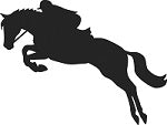Eventer-  Horse & Rider Reflective Decal