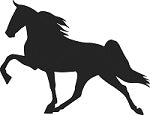 Walking Horse  Reflective Decal
