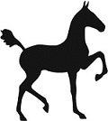 Show Horse Weanling Reflective Decal