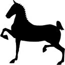 Hackney Horse Reflective Decal