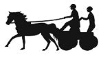 Marathon Horse Single Driving Reflective Decal