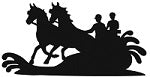 Marathon Horse Pairs Driving Reflective Decal