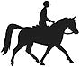 Endurance Trotting WOMAN Reflective Decal