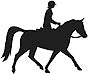 Endurance Trotting WOMAN Reflective Decal