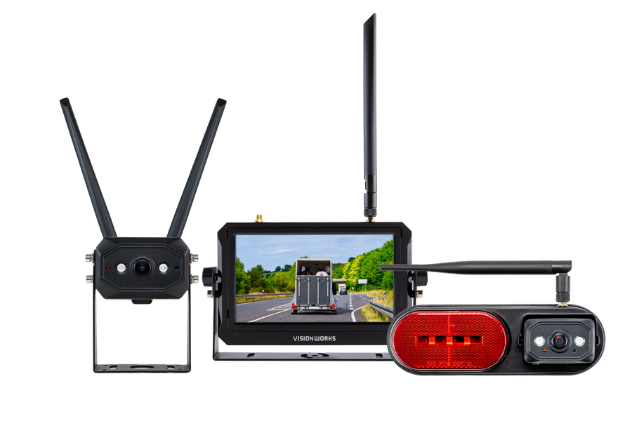 Visionworks 2-Camera Horse Trailer Wireless Monitor Kit