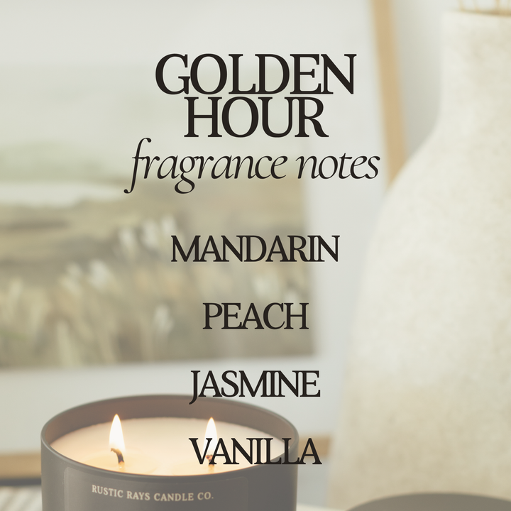 Golden Hour 12 oz Soy Candle - Home Decor & Summer Gifts