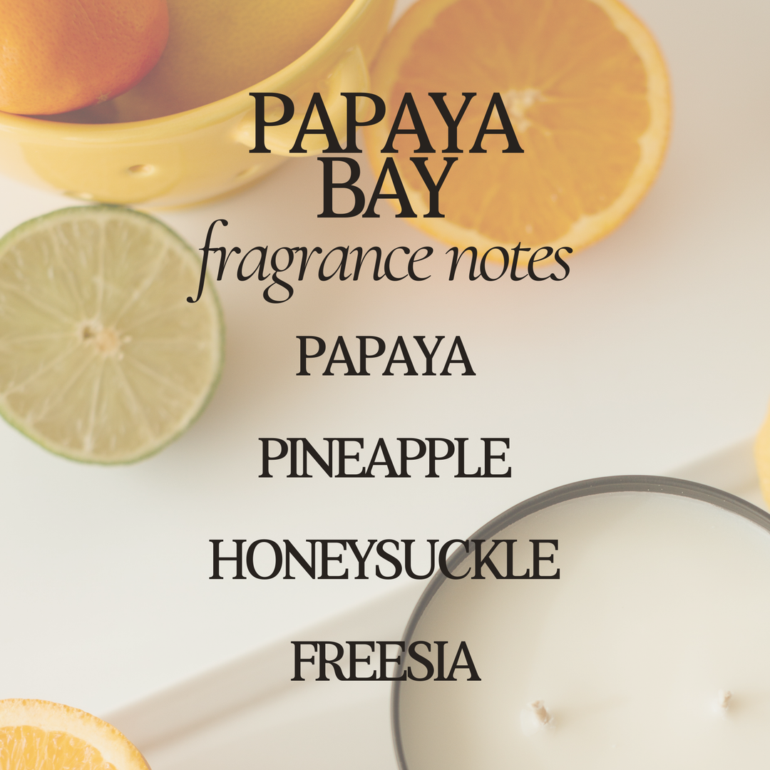 Papaya Bay 12 oz Soy Candle - Home Decor & Gifts - Summer