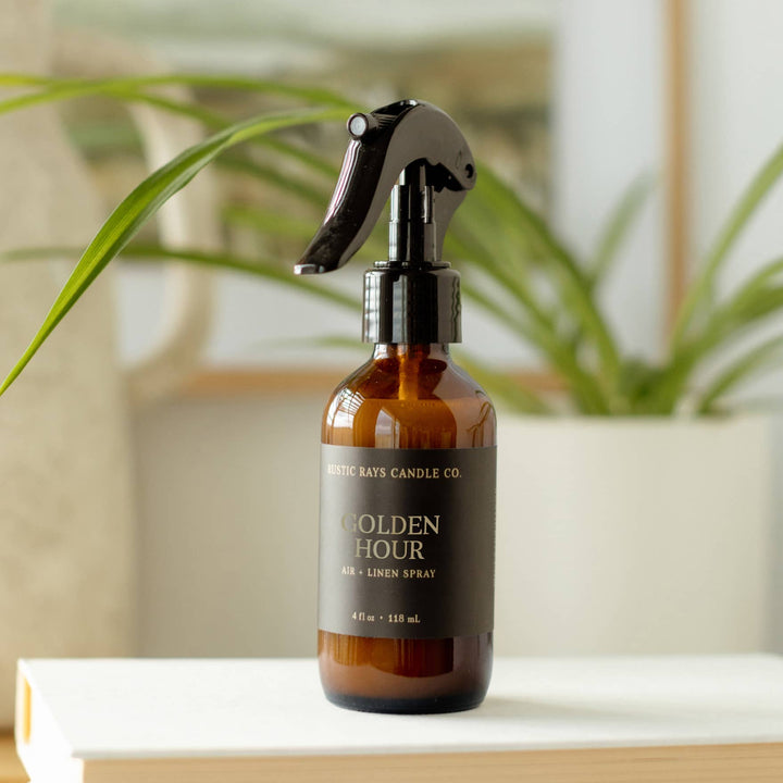 Golden Hour Room Spray - 4 oz Amber Glass Bottle