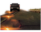 Flashing Road Flares= Extreme Visibility