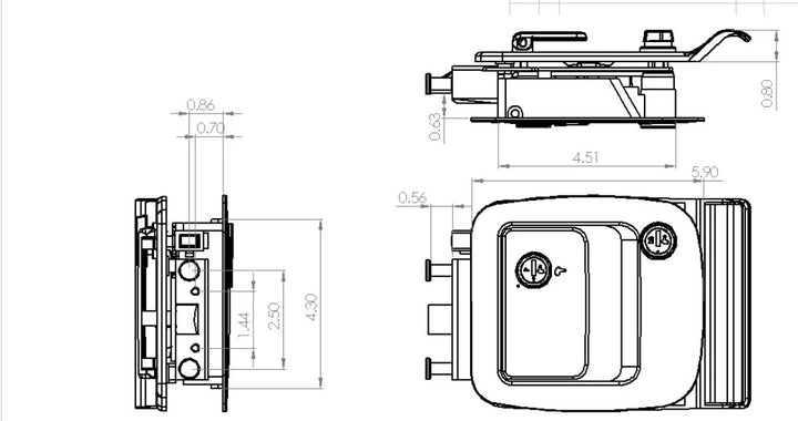 Bauer AP Entry Door Lock- Standard Pins