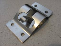 Positive Door Holder, in Stainless Steel w/Spring Hooks and/or Bracket Clips