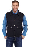 Men's Cripple Creek Wool Melton Heather Black Vest