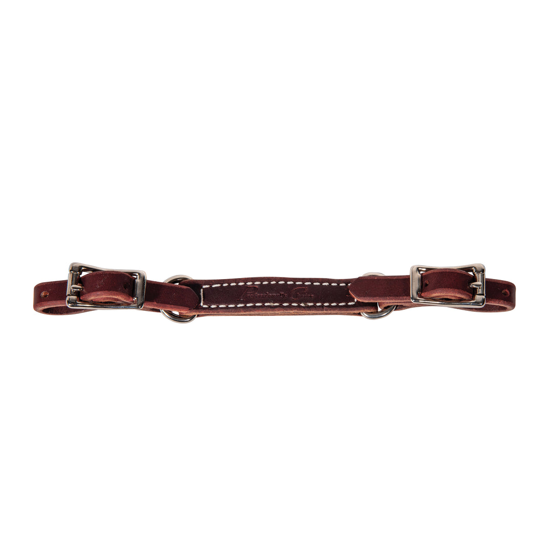 PC 3 Piece Leather Curb Strap