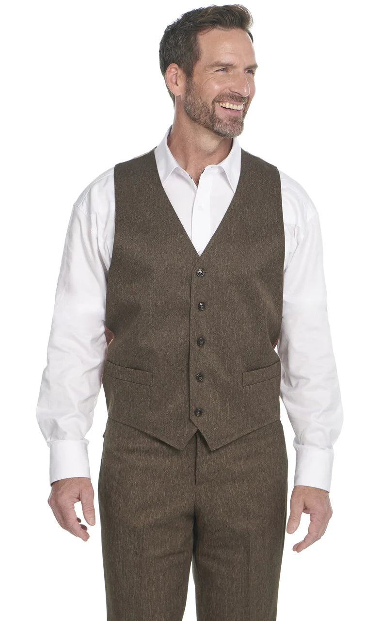 Circle S Mesquite Dress Vest- Heather Chestnut