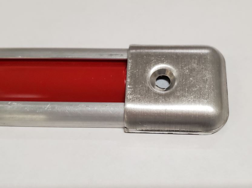 Slot Molding End Cap, shown installed on slot molding trim