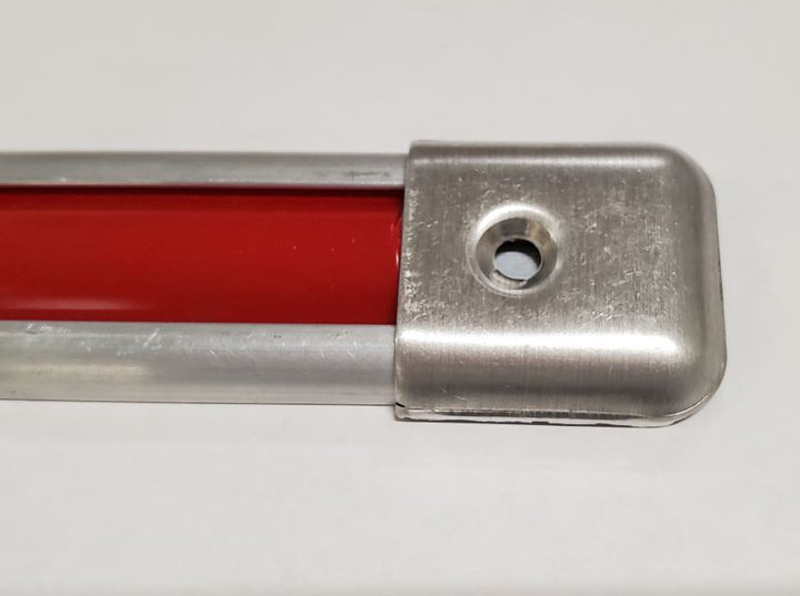 Slot Molding End Cap, shown installed on slot molding trim