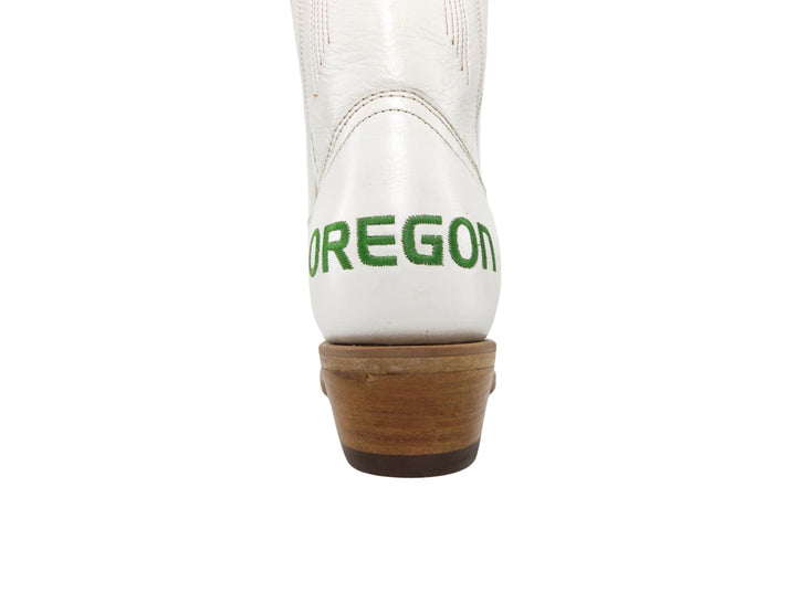 Carrie- Gameday Women's Ivory Western Boot- Oregon Ducks