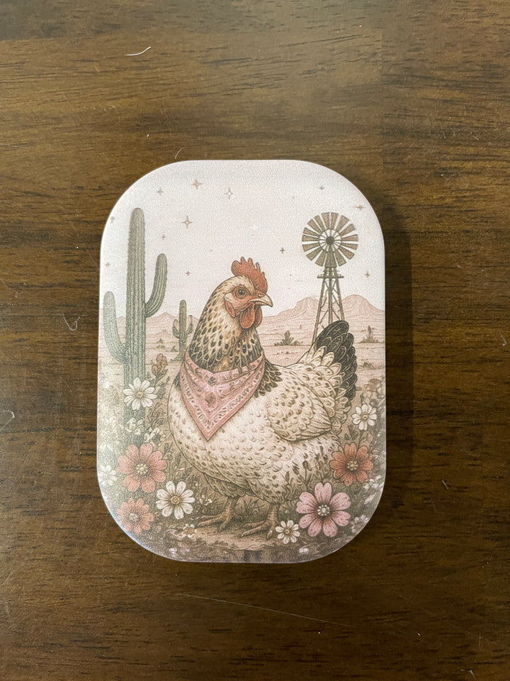 Compact Mirror- Chicken