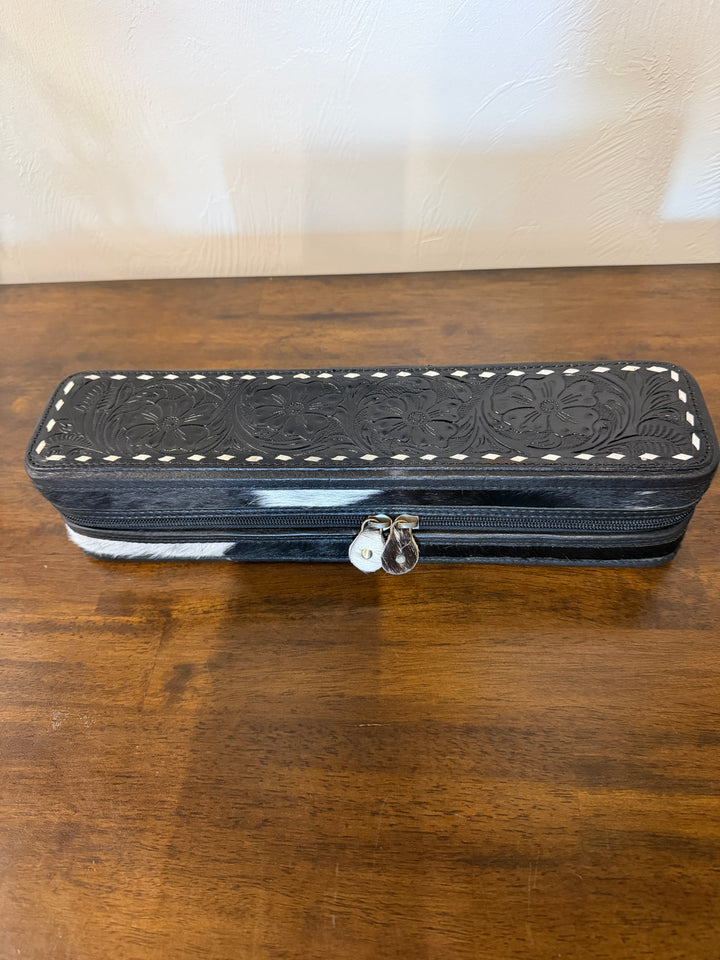 Leather & Cowhide Hot Tools Case