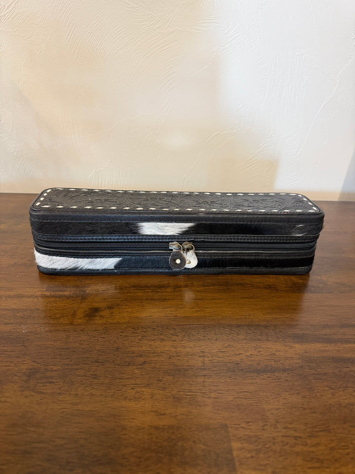 Leather & Cowhide Hot Tools Case