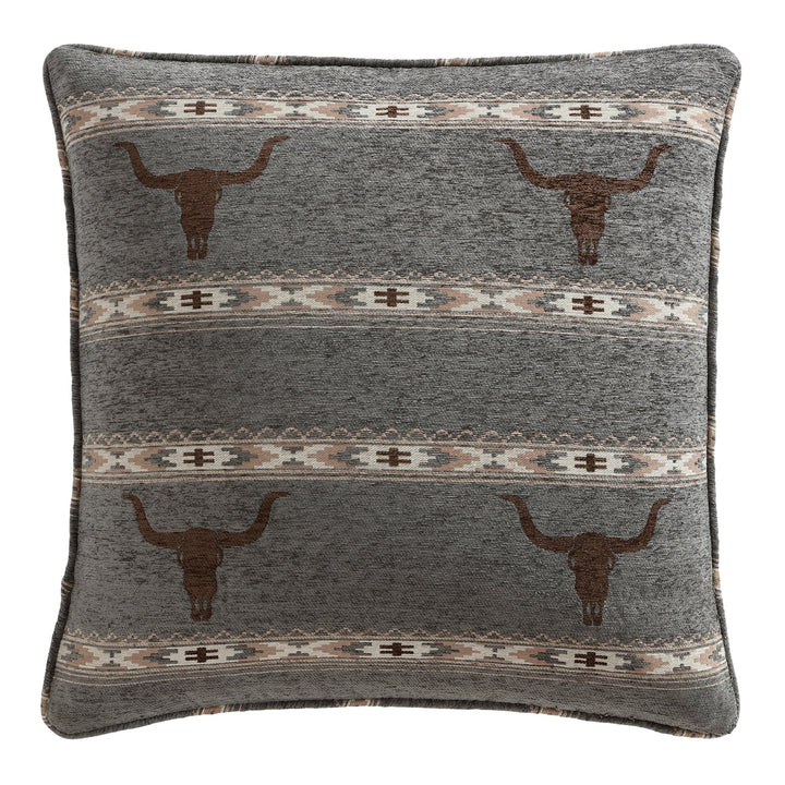Chisholm Longhorn Chenille Jacquard Euro Sham